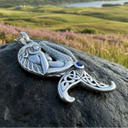 Eldoris Sapphire Celtic Mermaid Necklace