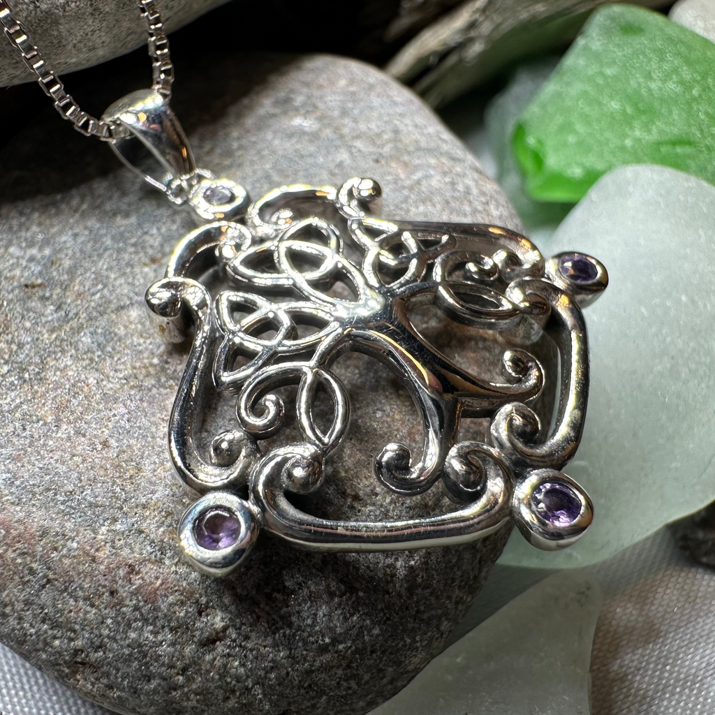 Amethyst Tree of Life Necklace