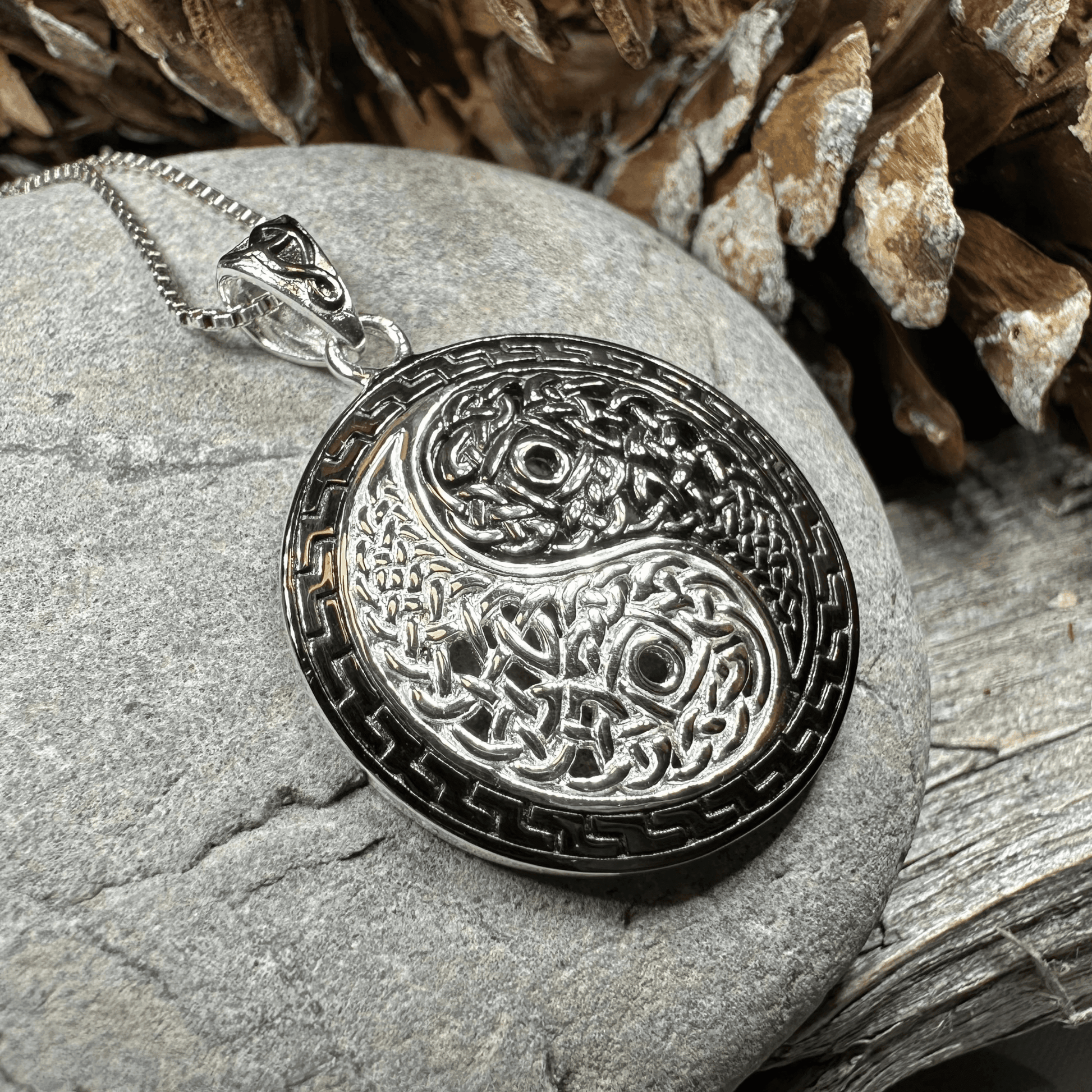 Celtic Yin Yang Necklace - 