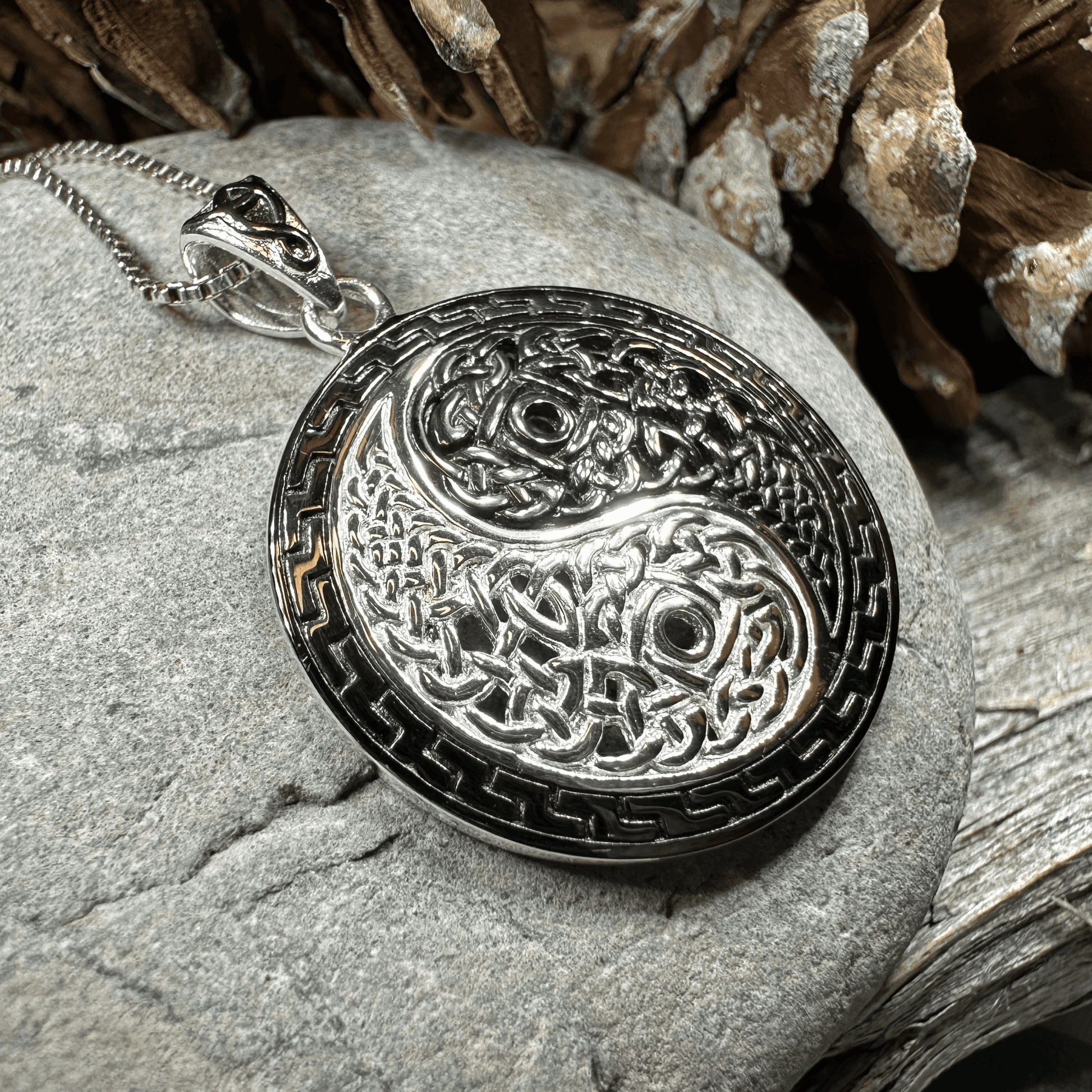 Celtic Yin Yang Necklace - 