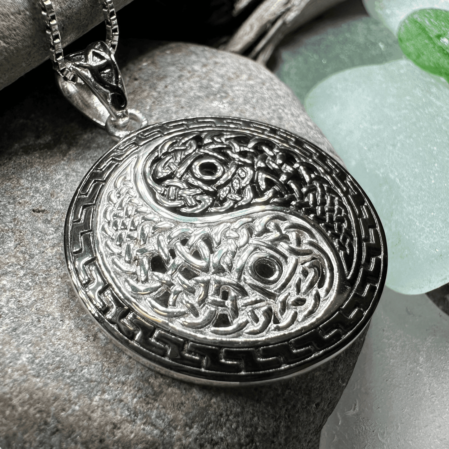 Celtic Yin Yang Necklace - 