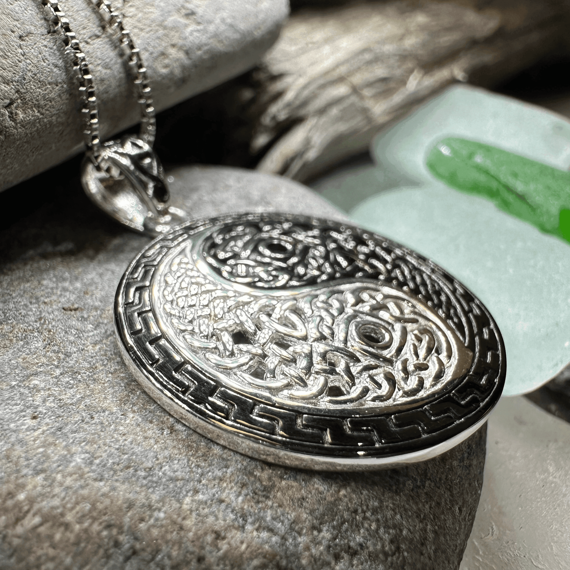 Celtic Yin Yang Necklace - 