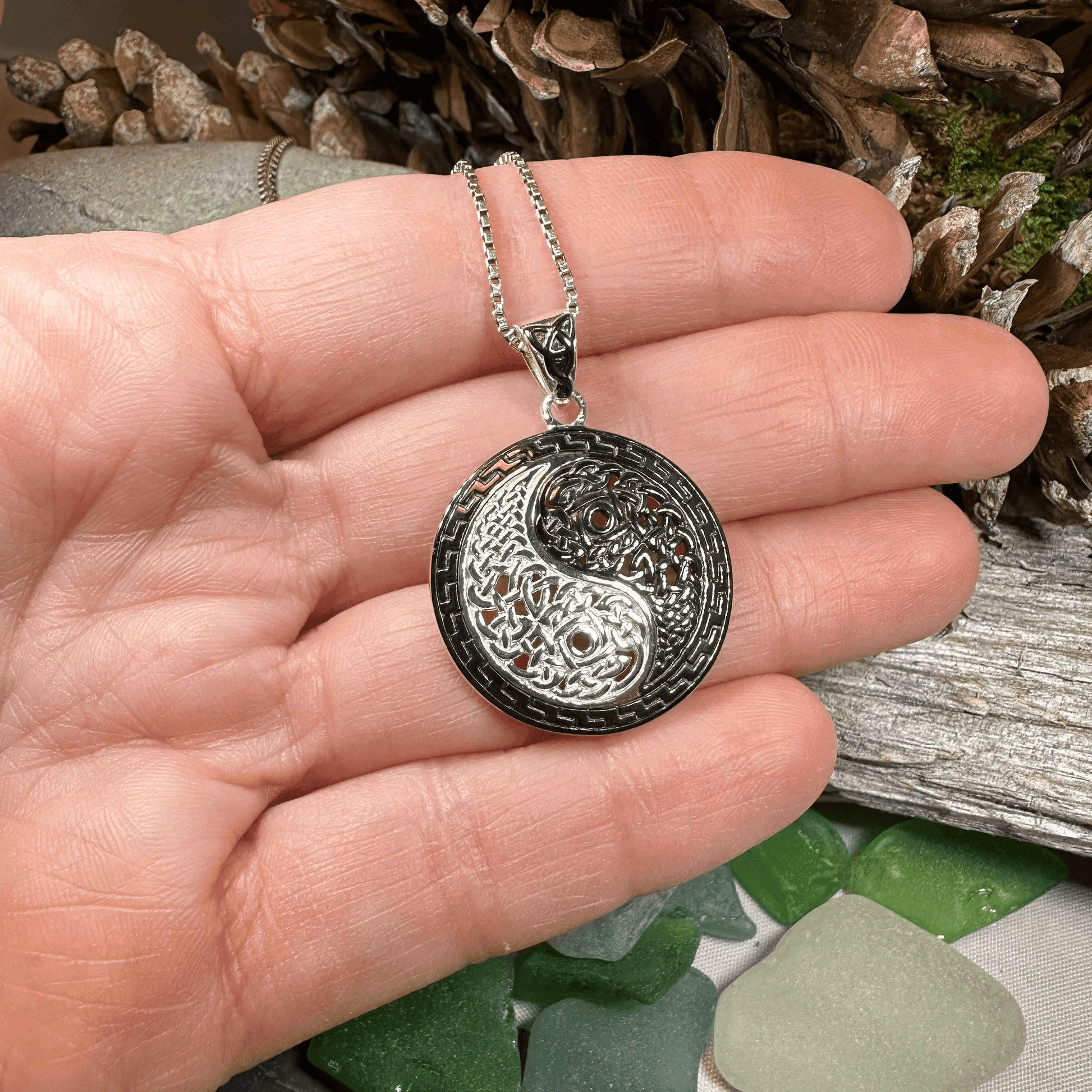 Celtic Yin Yang Necklace - 