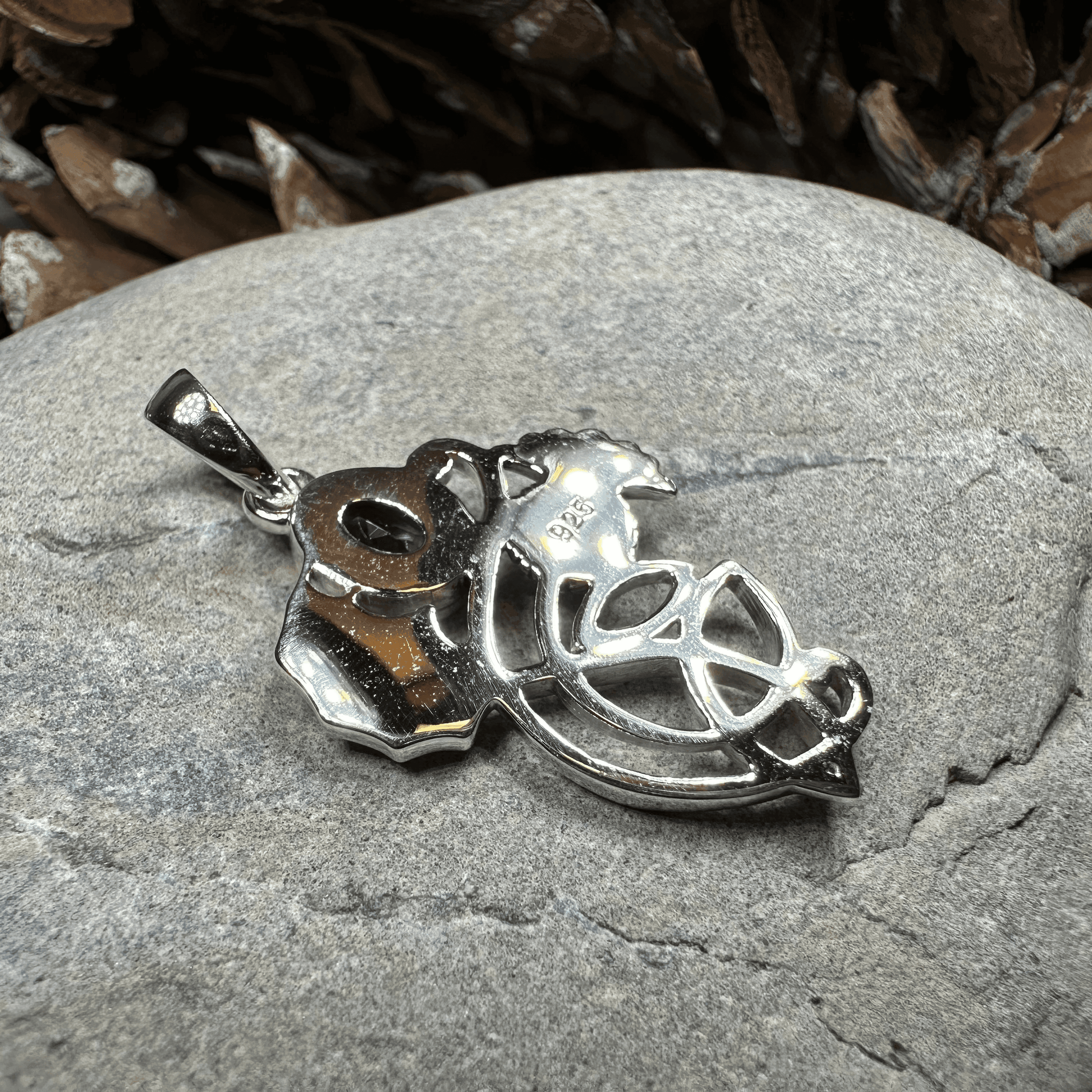 Mirren Amethyst Thistle Necklace - 