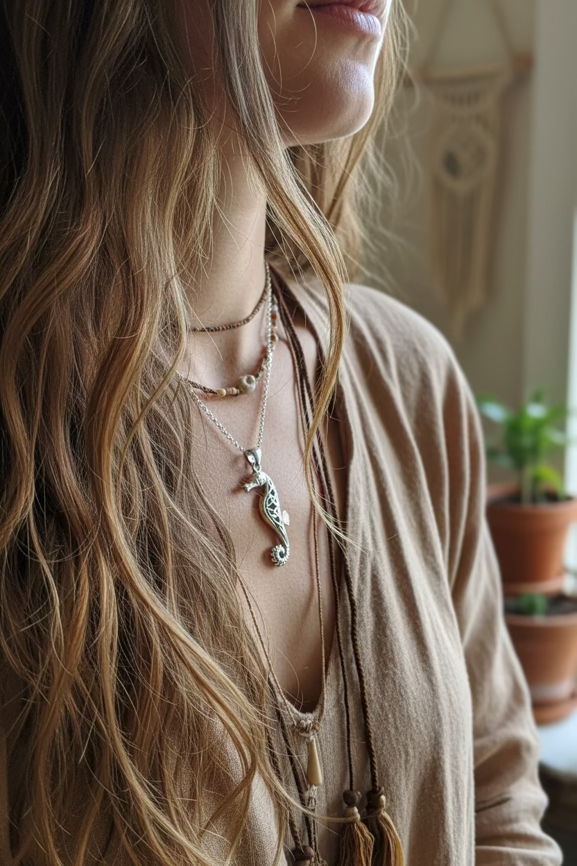 Serendipity Celtic Seahorse Necklace