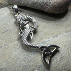 Celtic Trinity Knot Mermaid Necklace