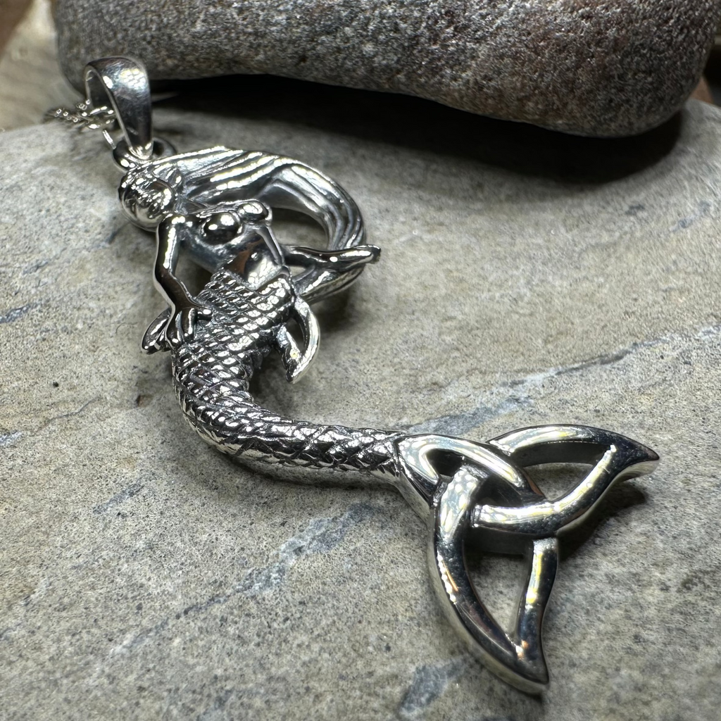 Celtic Trinity Knot Mermaid Necklace