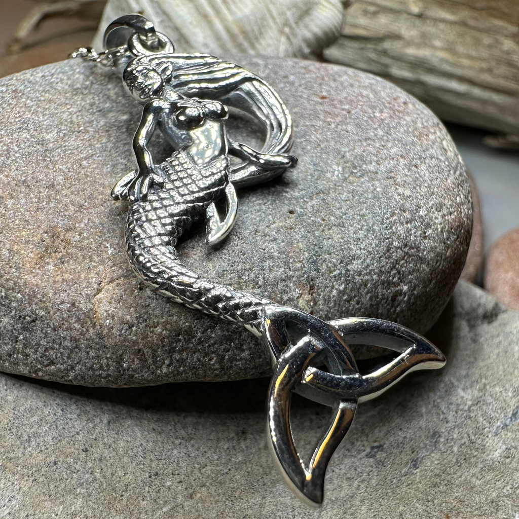 Celtic Trinity Knot Mermaid Necklace