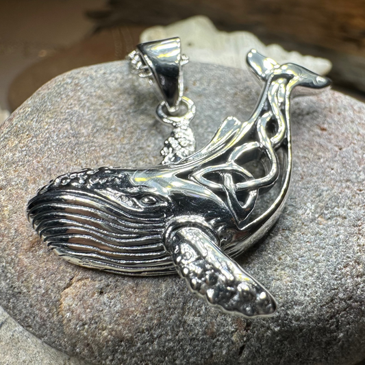 Celtic Knot Whale Necklace