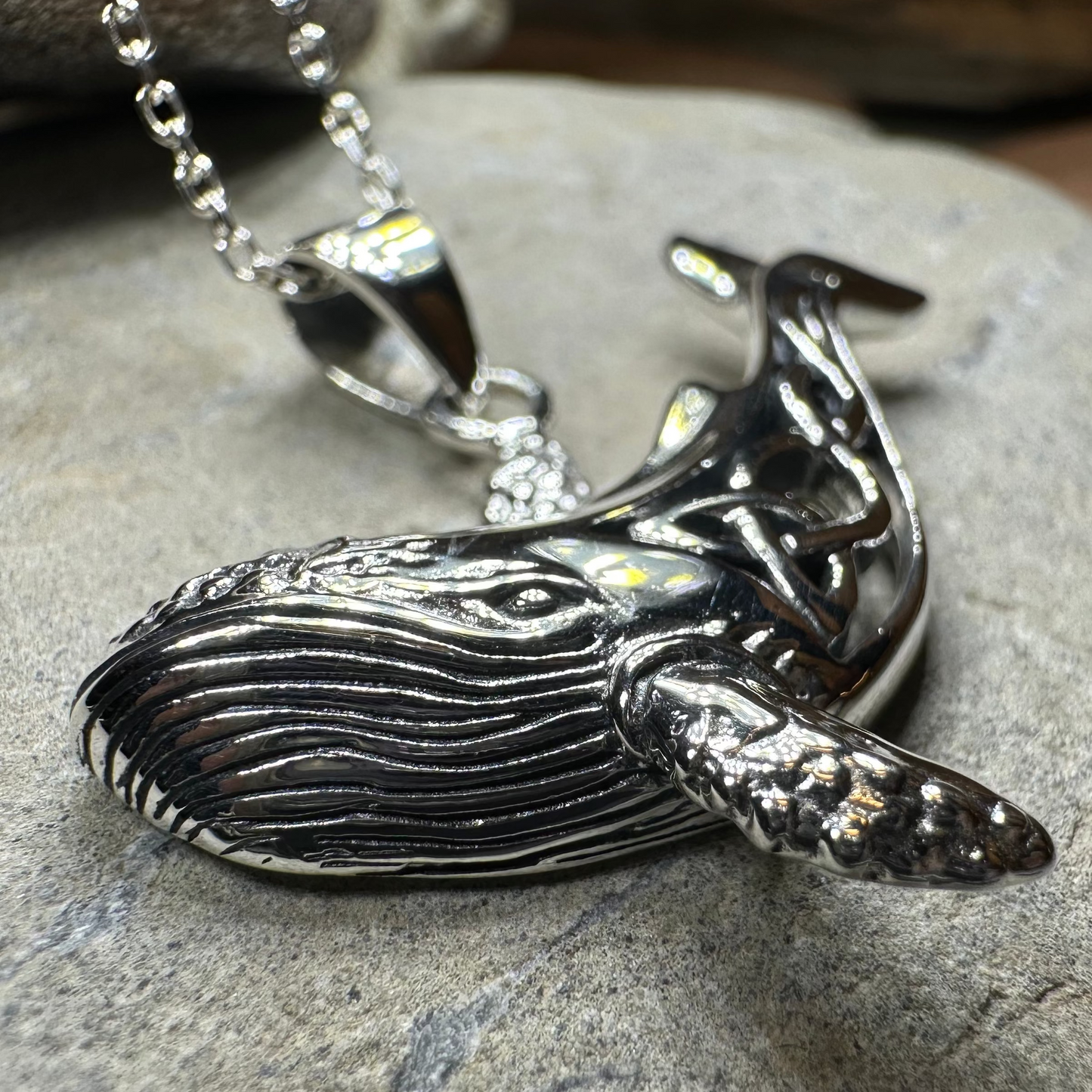 Celtic Knot Whale Necklace