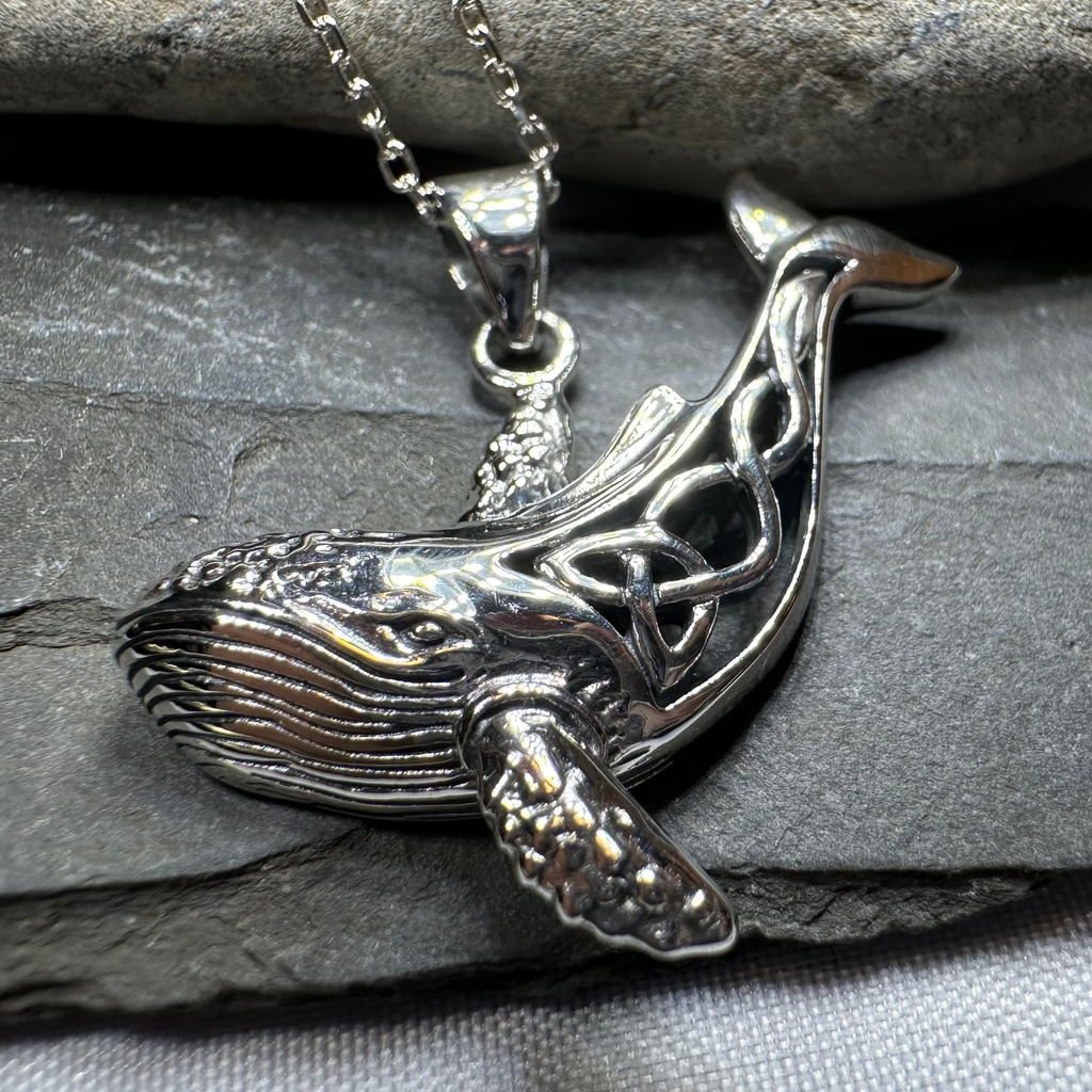 Celtic Knot Whale Necklace