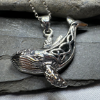 Celtic Knot Whale Necklace