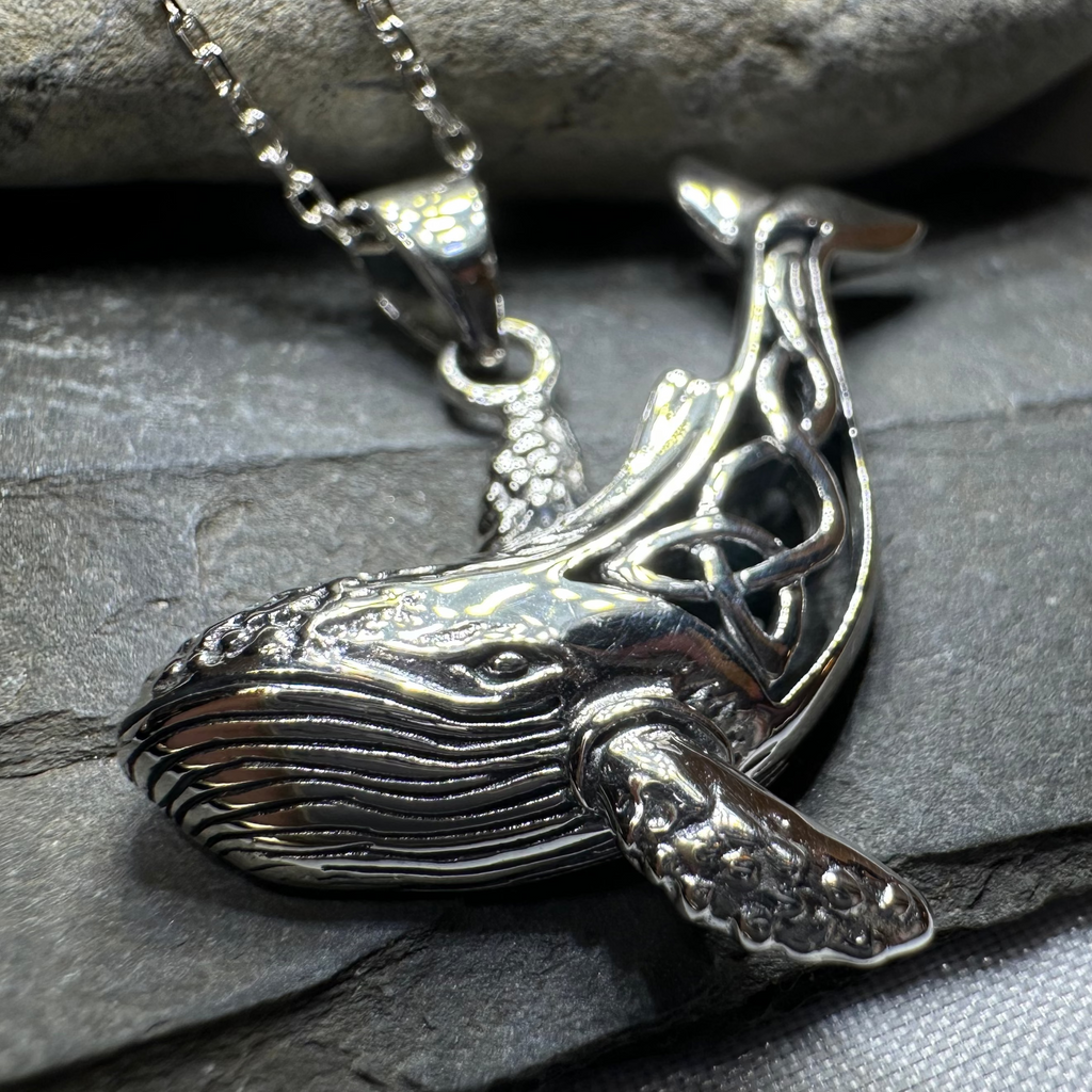 Celtic Knot Whale Necklace