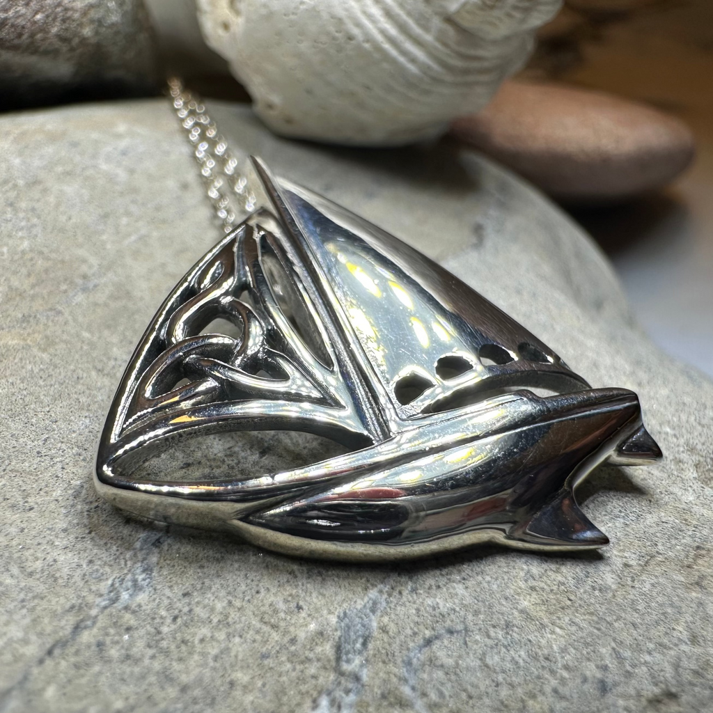 Celtic Sailboat Necklace