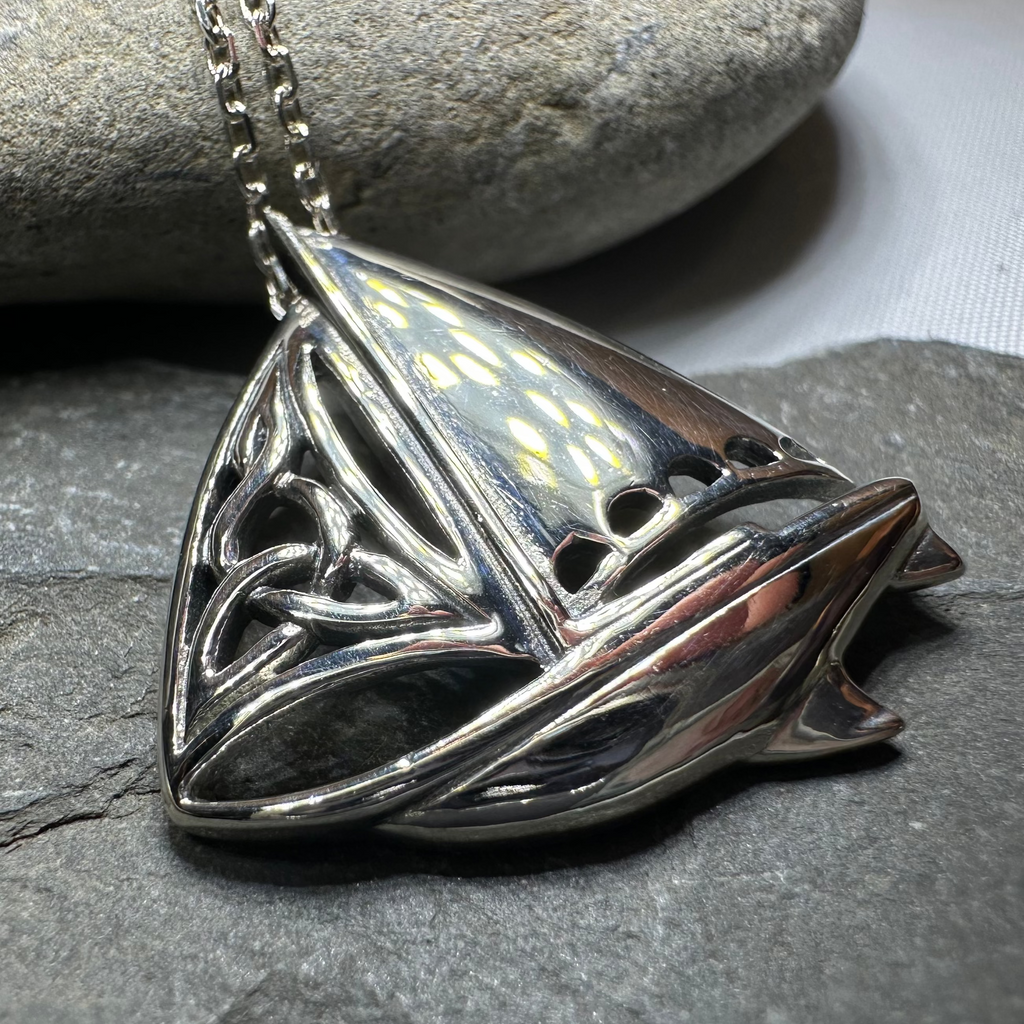 Celtic Sailboat Necklace