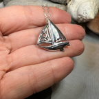Celtic Sailboat Necklace