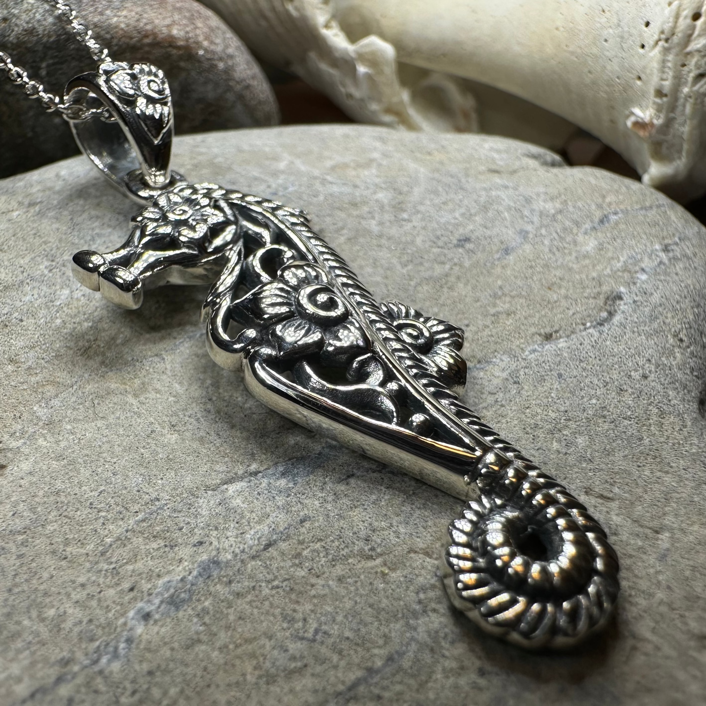 Blooming Seahorse Necklace