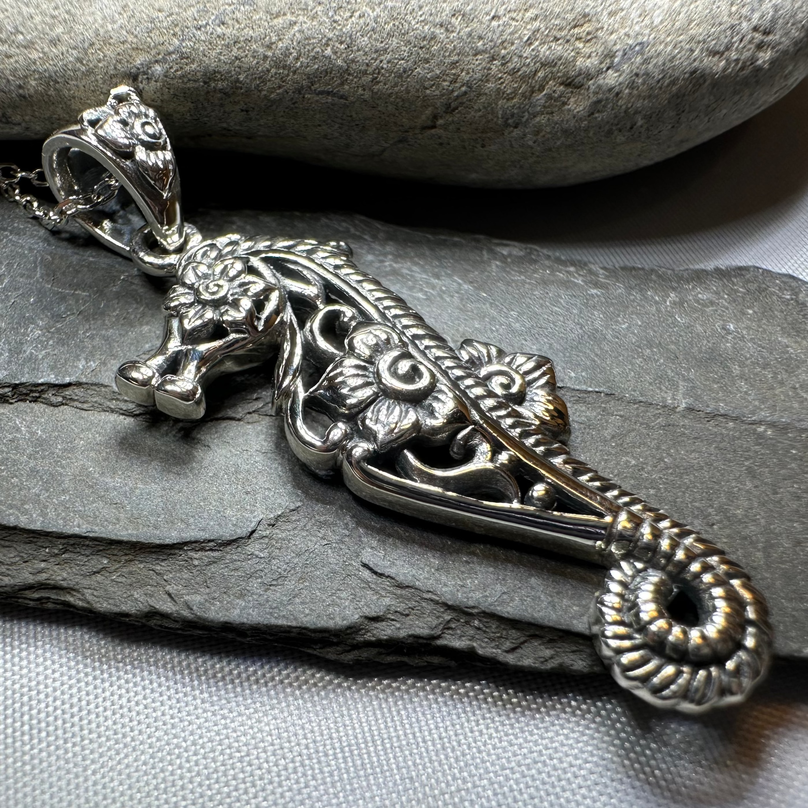 Blooming Seahorse Necklace