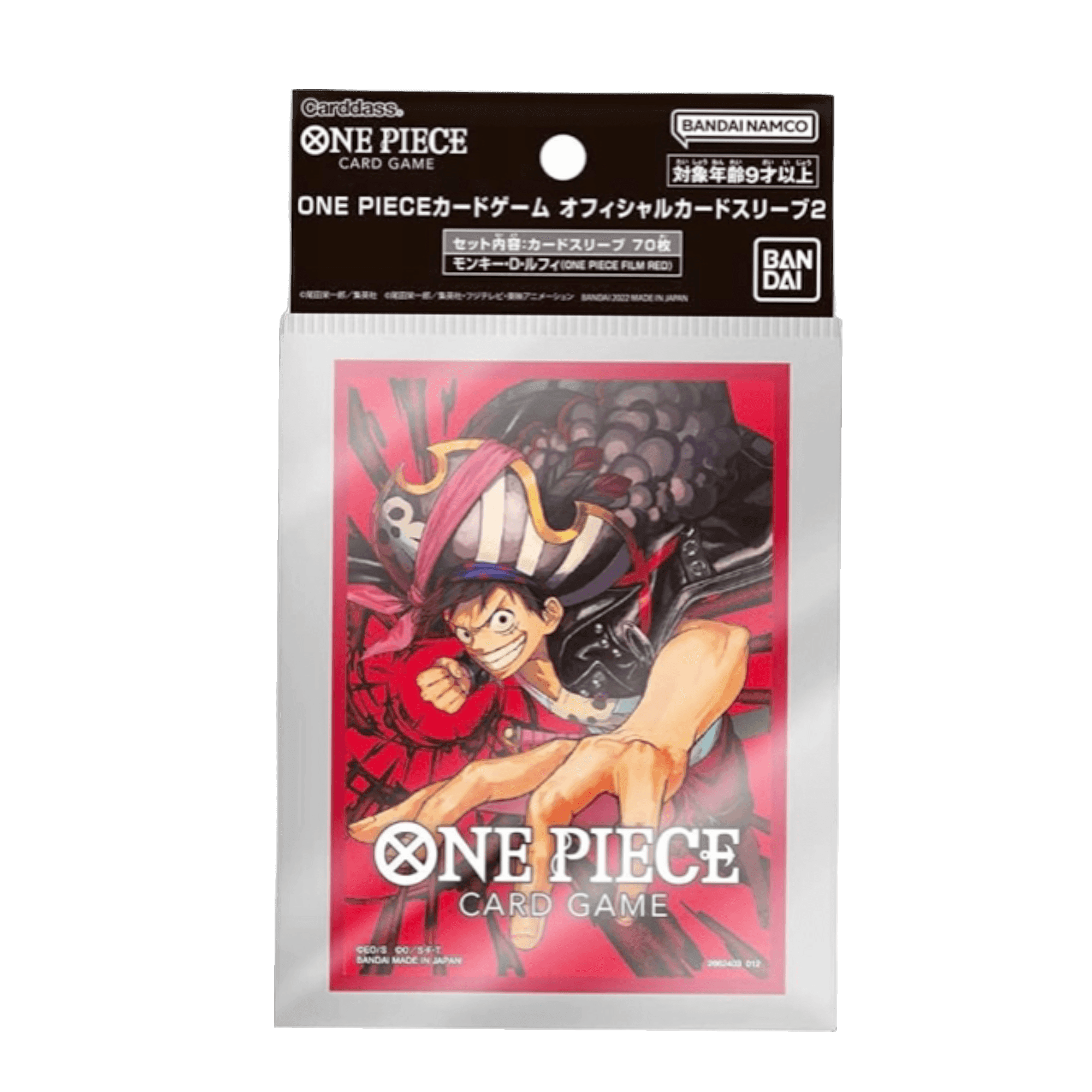 Official One Piece Sleeves 70ct - Luffy