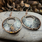 Renewal Celtic Spiral Copper Earrings