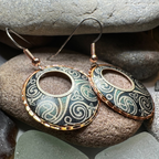 Renewal Celtic Spiral Copper Earrings