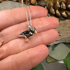 Enamel Puffin Necklace