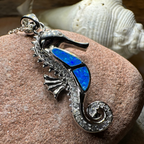 Petite Opal Seahorse Necklace