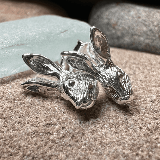 Thistledown Rabbit Post Earrings - 
