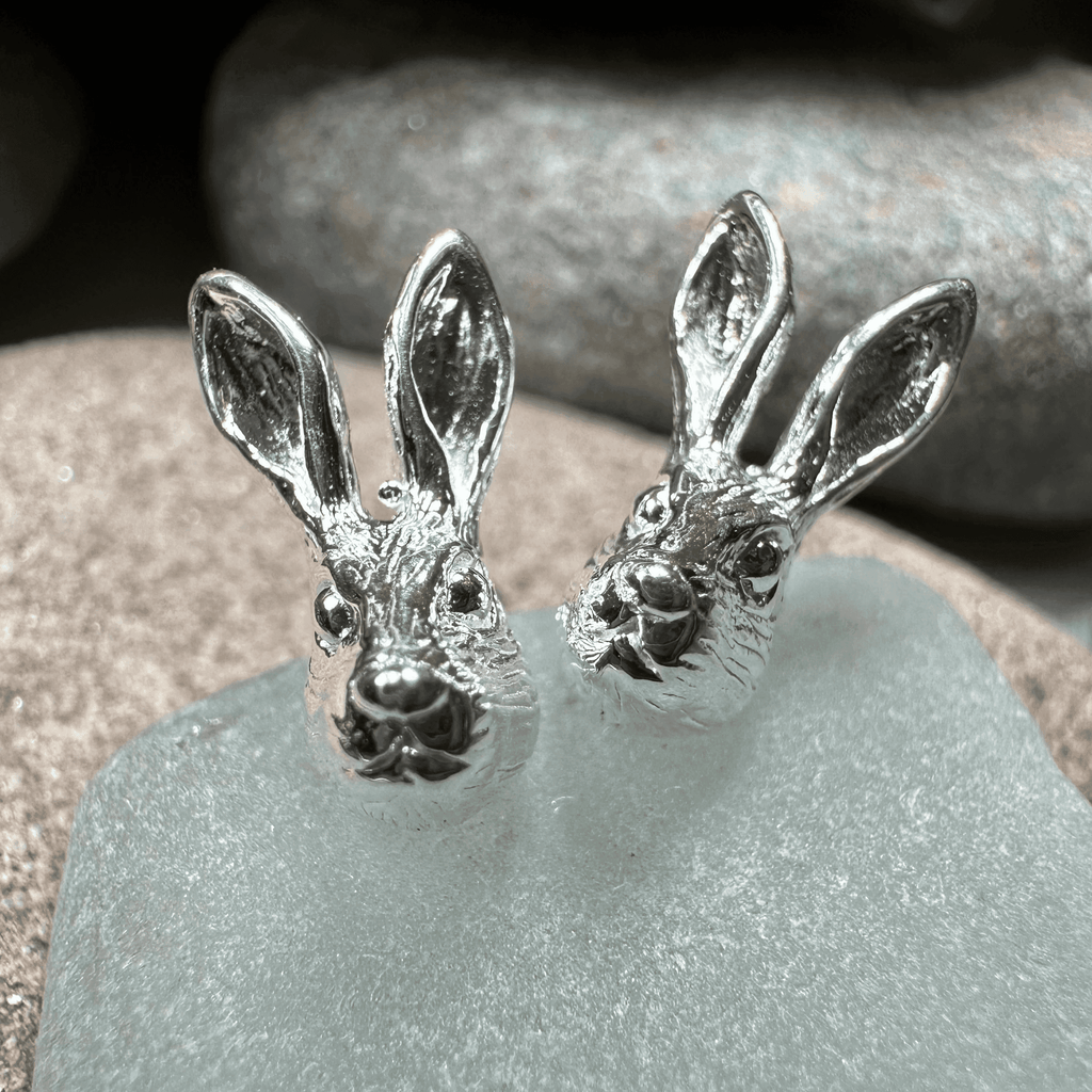 Thistledown Rabbit Post Earrings - 