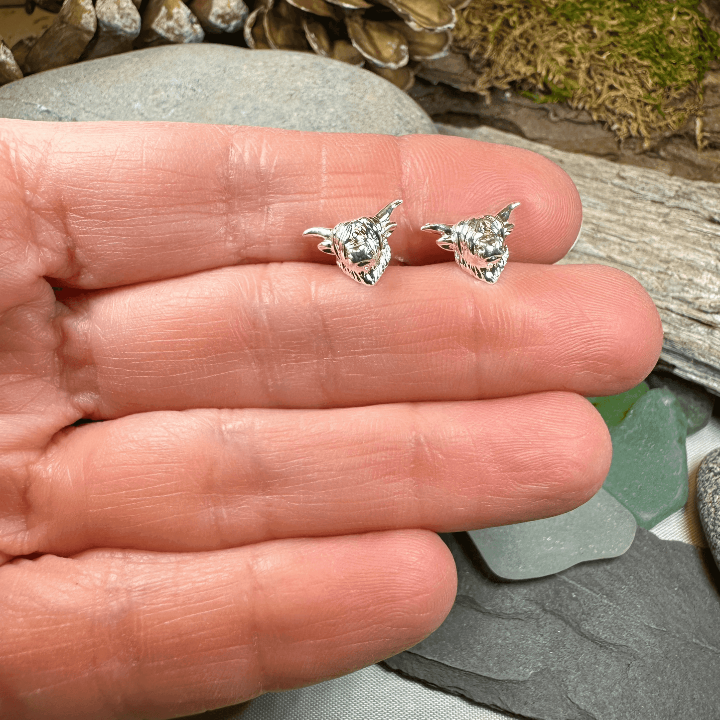 Wee Coo Highland Cow Earrings - 