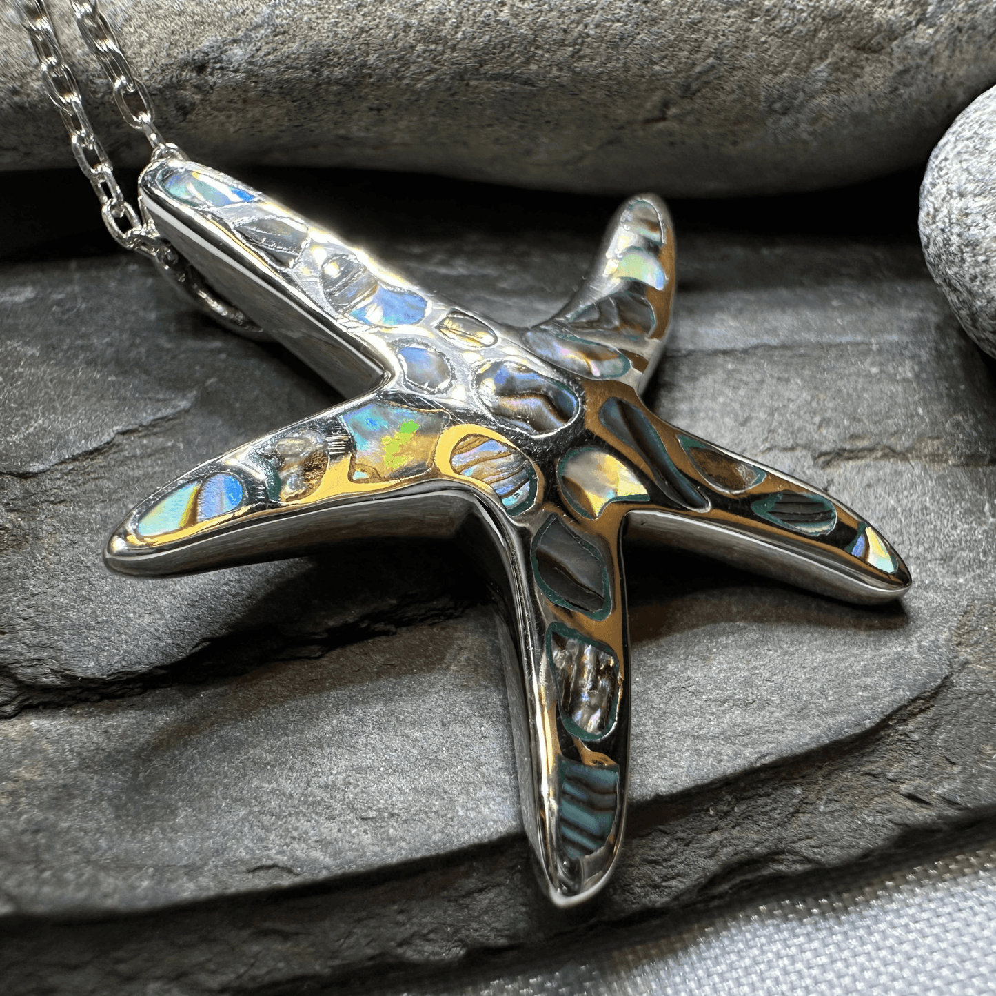 Seastar Starfish Necklace - 18 / Abalone