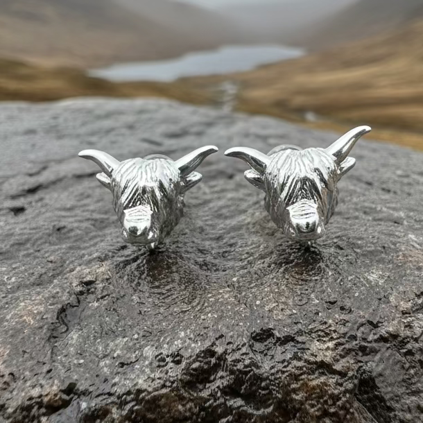 Wee Coo Highland Cow Earrings