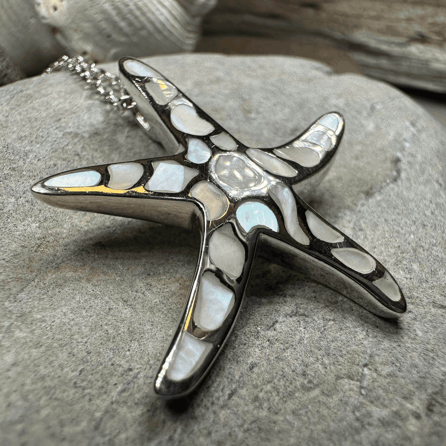 Seastar Starfish Necklace - 18 / Mother of Pearl