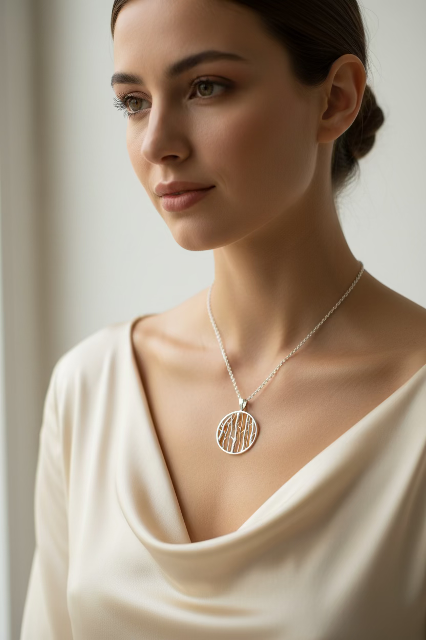 Birch Tree Forest Necklace