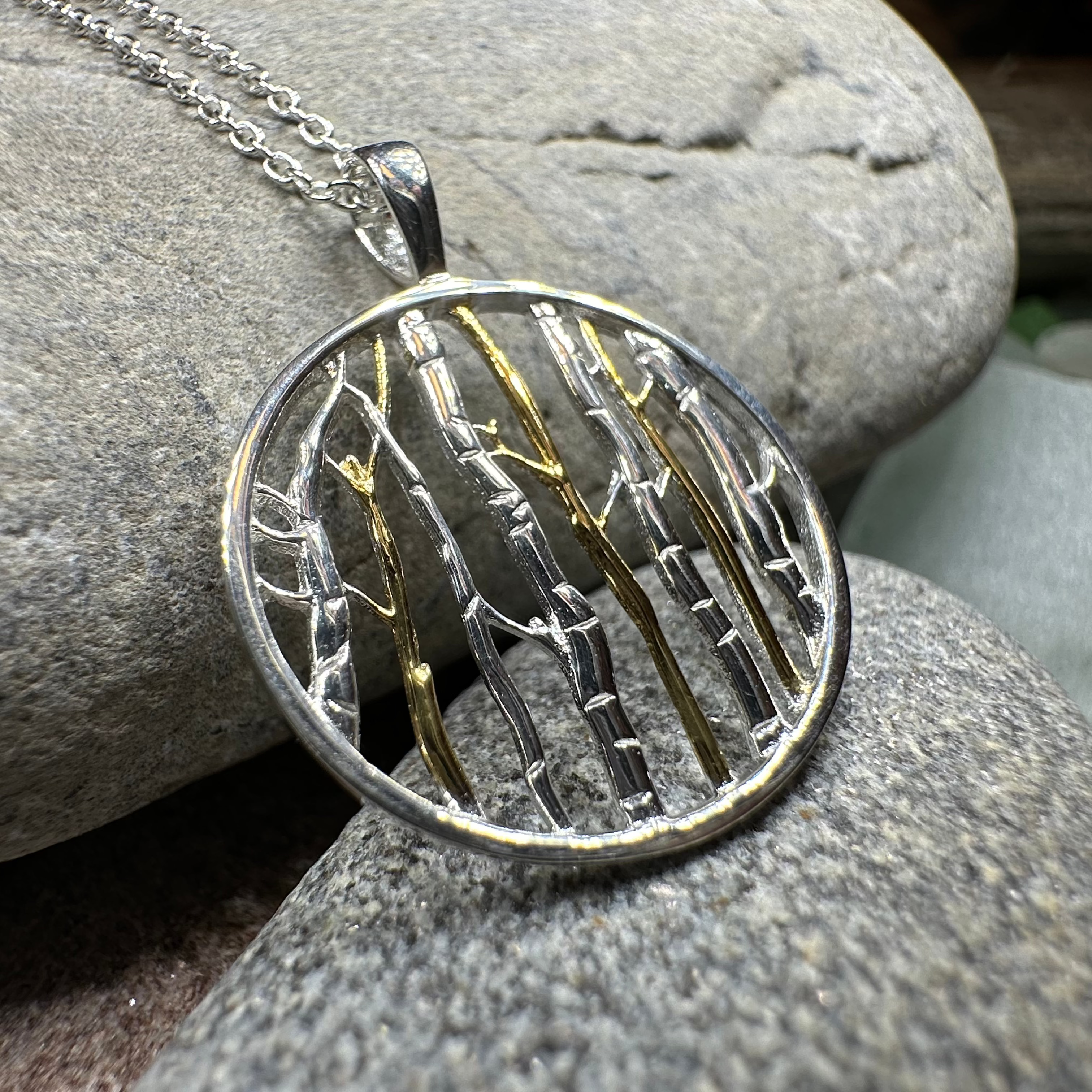 Birch Tree Forest Necklace