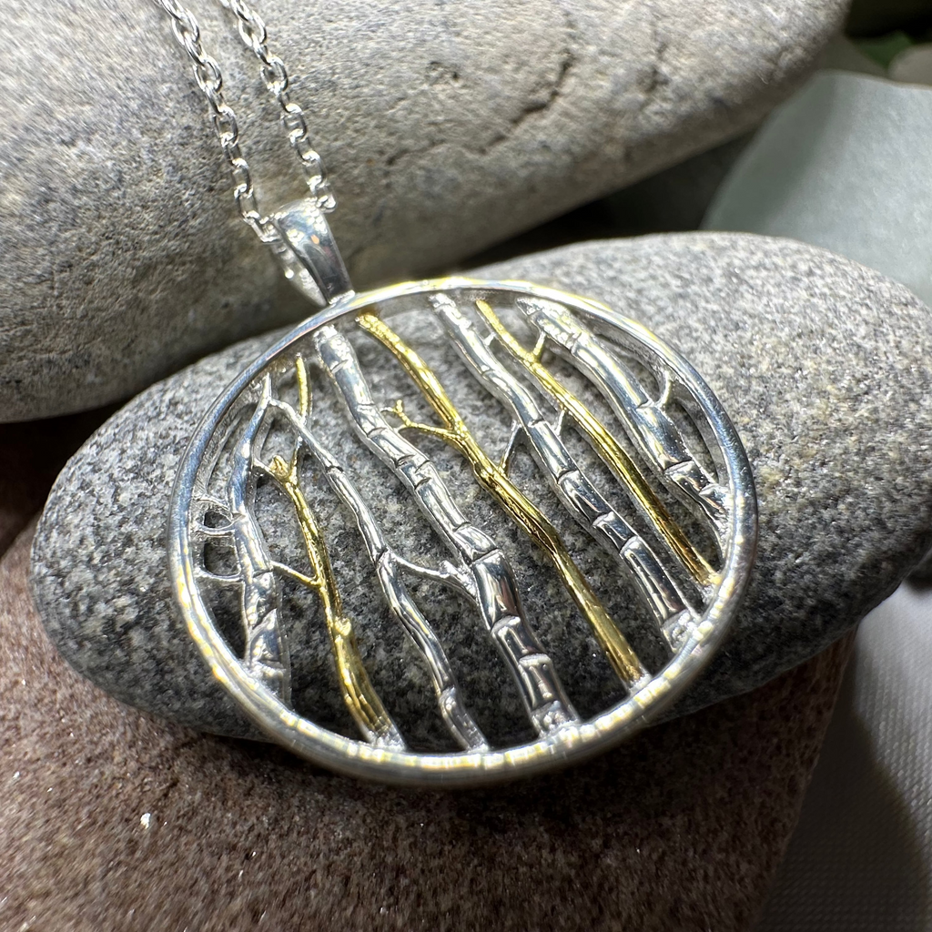 Birch Tree Forest Necklace