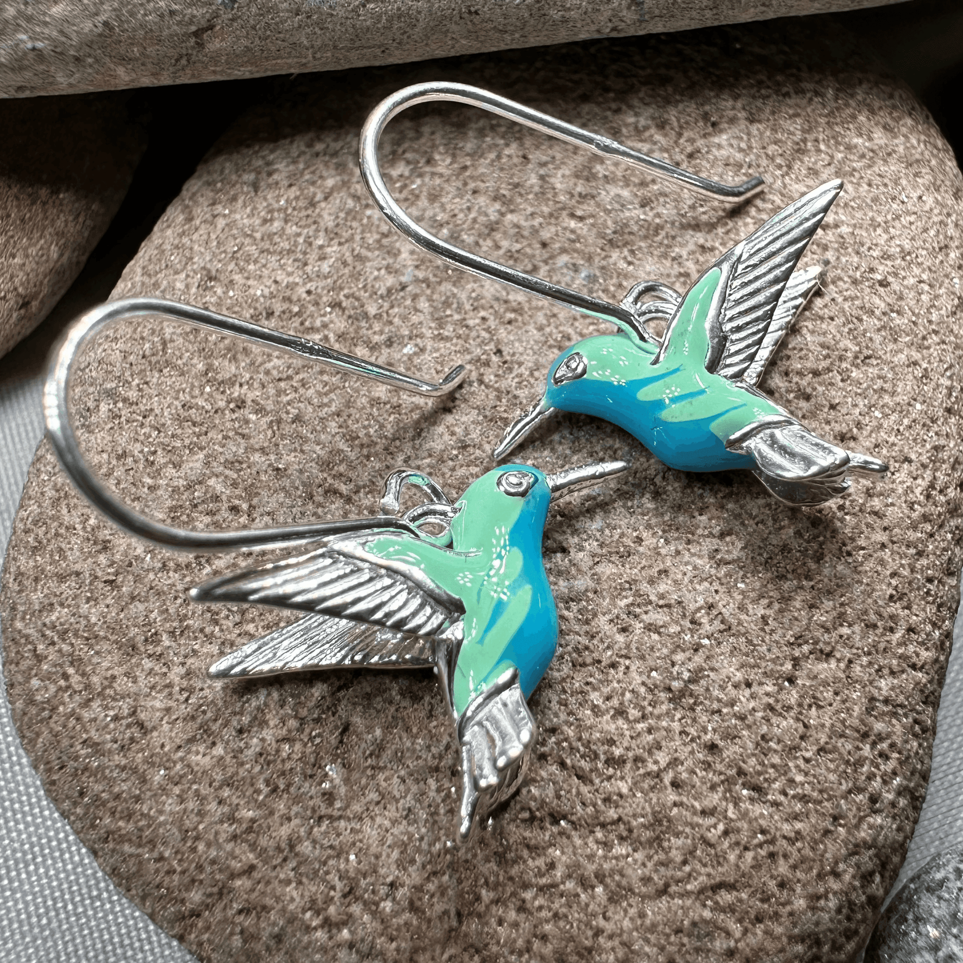 Colibrì Hummingbird Earrings - 