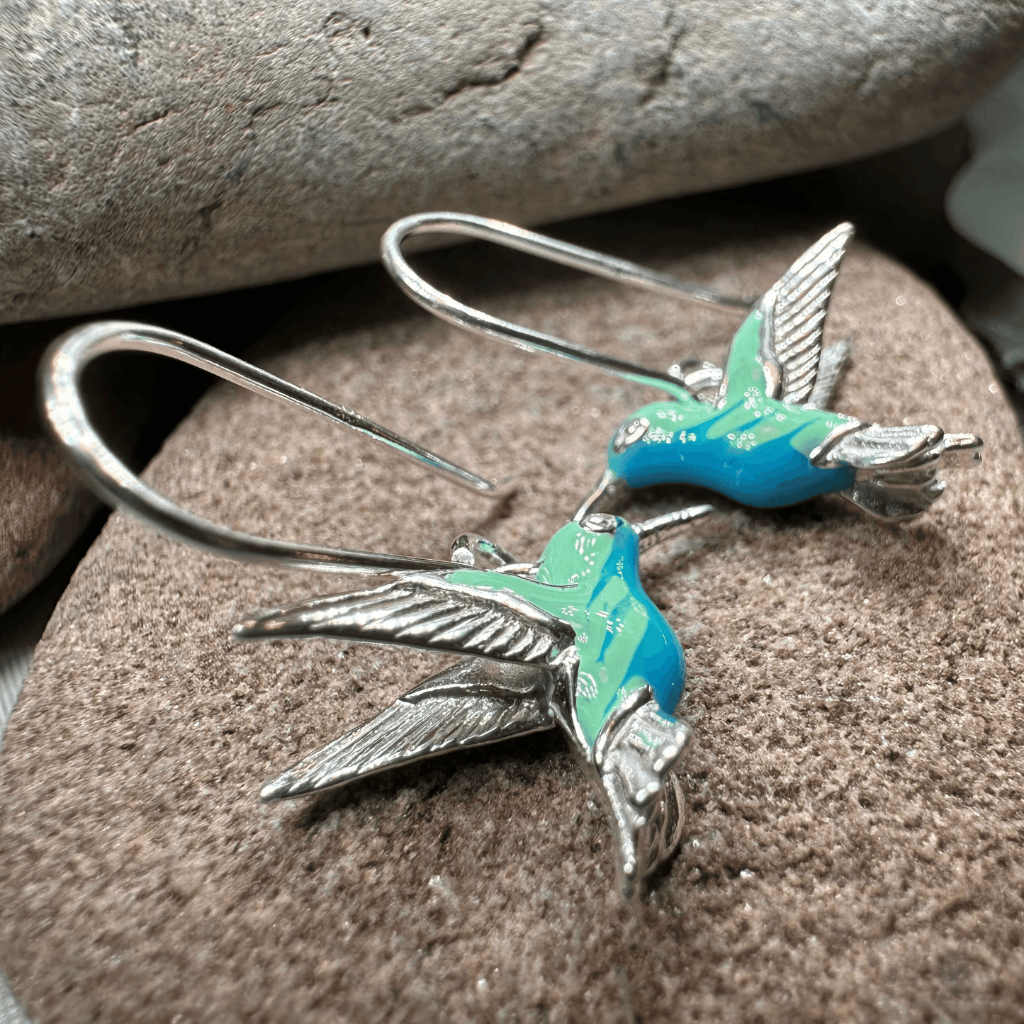 Colibrì Hummingbird Earrings - 