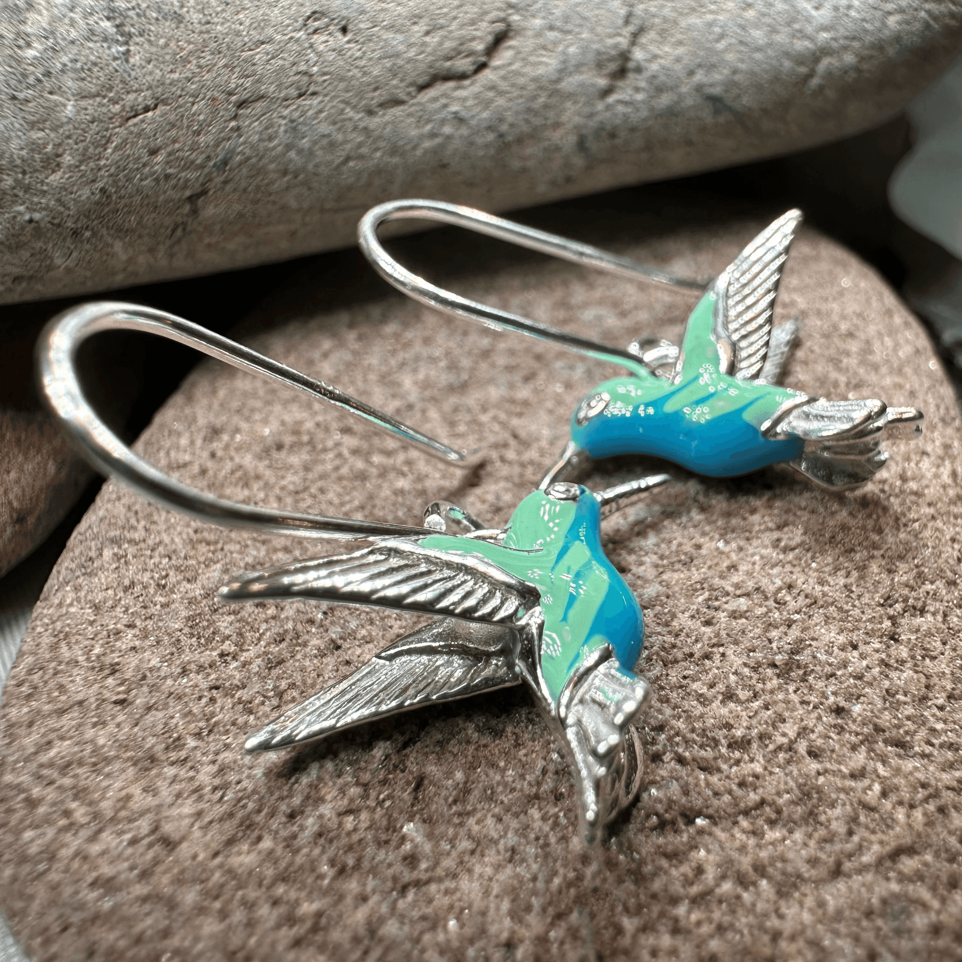 Colibrì Hummingbird Earrings - 