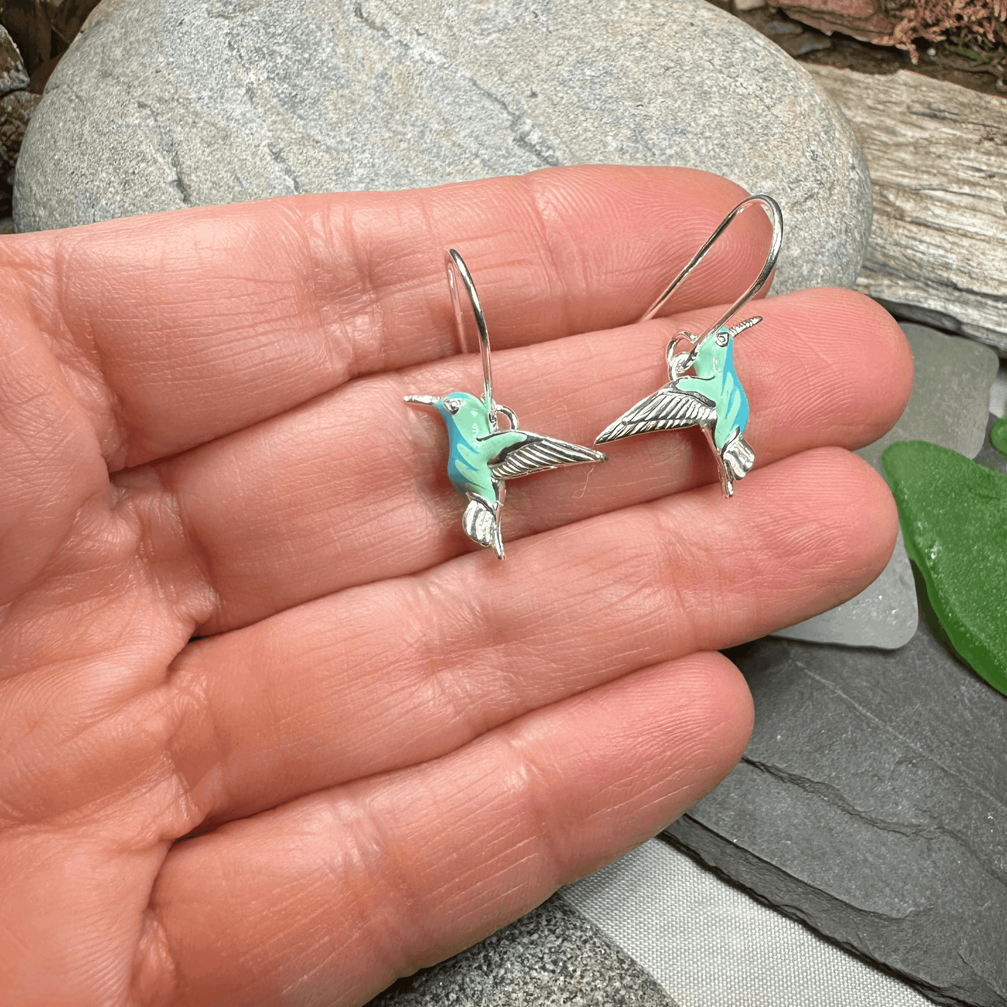 Colibrì Hummingbird Earrings - 