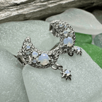 Sparkly Moon Post Earrings - 