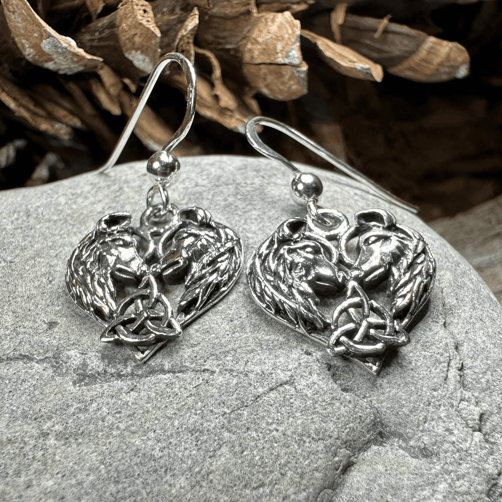 Celtic Wolf Lovers Earrings - 
