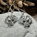 Celtic Wolf Lovers Earrings - 
