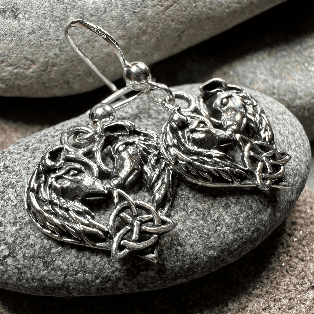Celtic Wolf Lovers Earrings - 