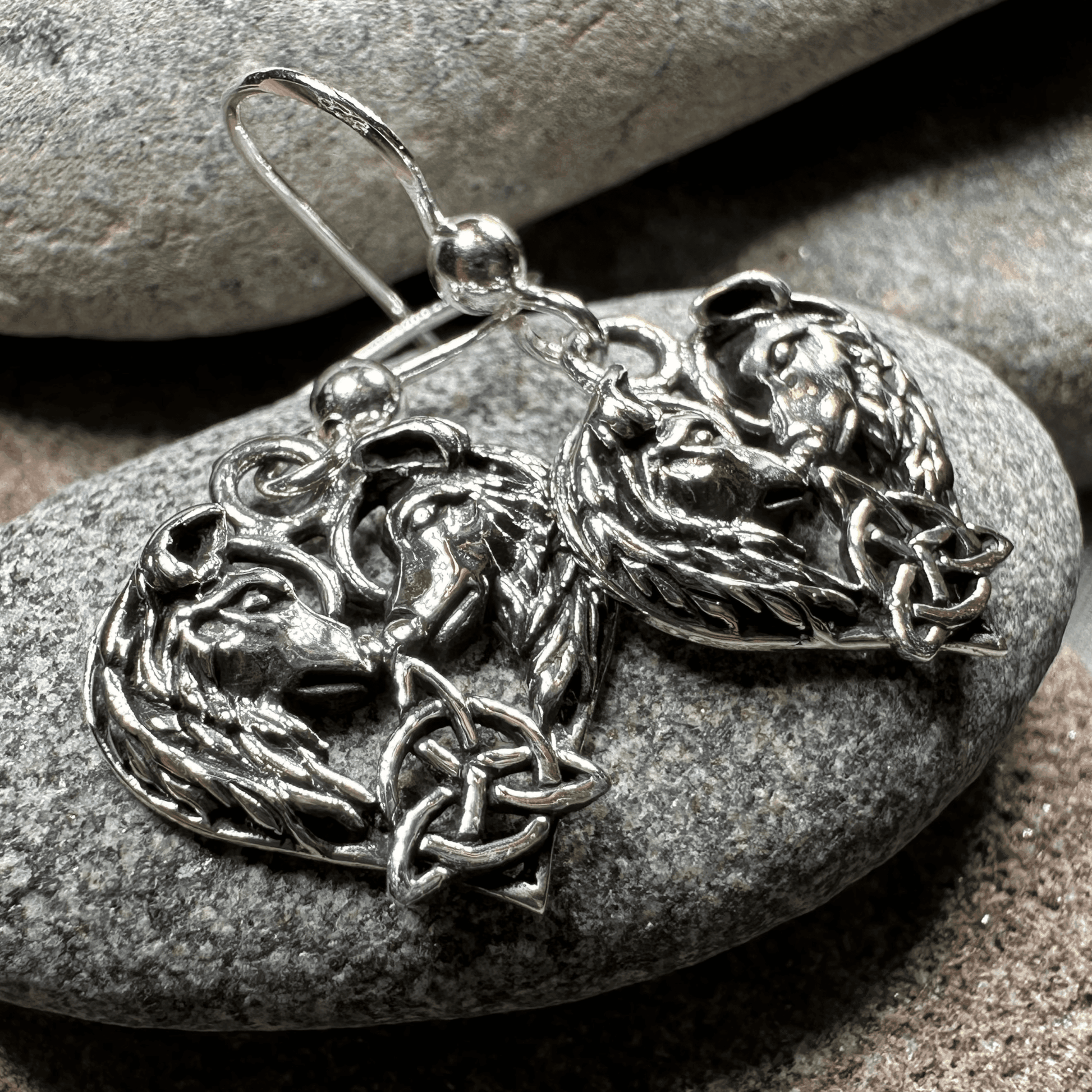 Celtic Wolf Lovers Earrings - 