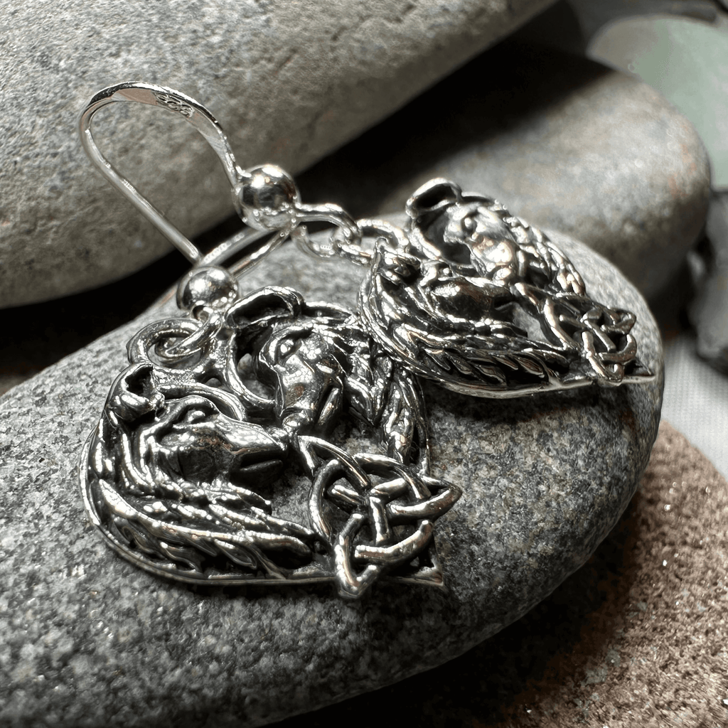 Celtic Wolf Lovers Earrings - 