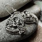 Celtic Wolf Lovers Earrings - 