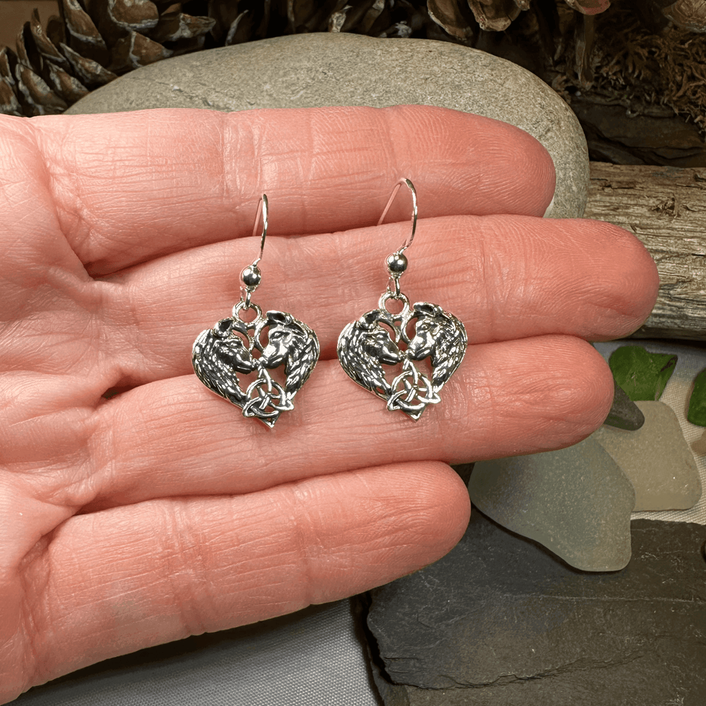 Celtic Wolf Lovers Earrings - 