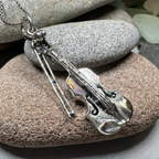 Irish Fiddle Celtic Necklace