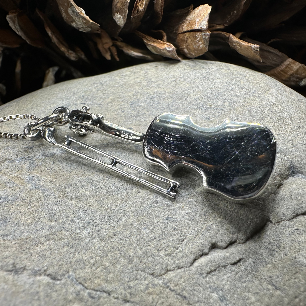 Irish Fiddle Celtic Necklace